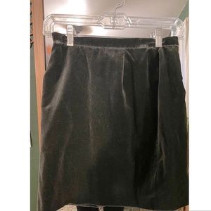Vintage Burberry skirt. Velvet. Gray. Size 4.